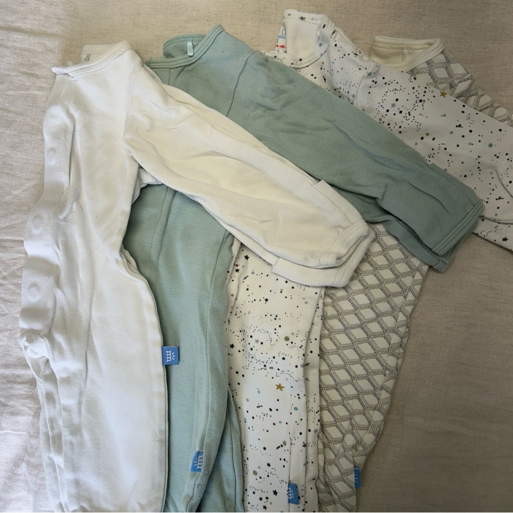 Set of Four 0-3M Magnetic Me Simply Coveralls in Organic Cotton